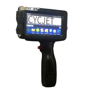 La main Jet Handheld Inkjet Printer Coding de code de date usinent la taille d'impression de 25.4mm