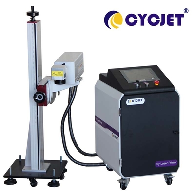 110mm imprimant la machine de codage de laser de LU5F CYCJET pour l'impression en ligne de tuyau du HDPE pp
